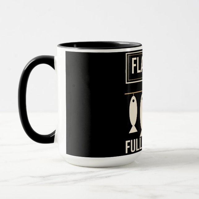 Flat Rate Full Stringer, Flat Rate Tech Fishing Mug (Left)