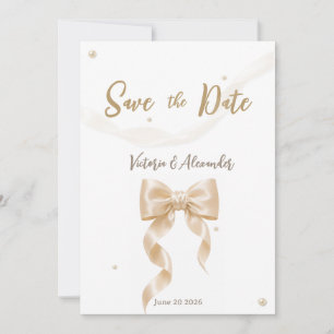 Flat Save The Date Card
