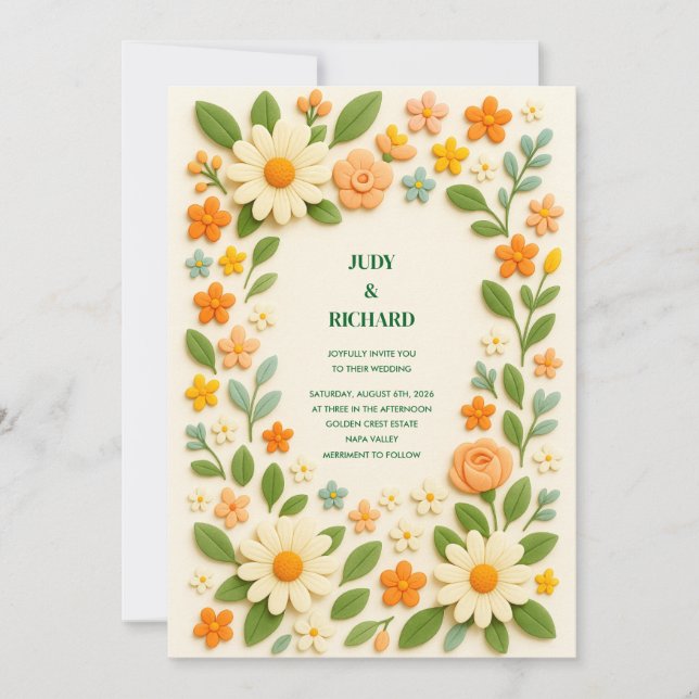 Flat Save The Date Card (Front)