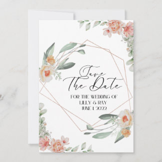 Flat Save The Date Card