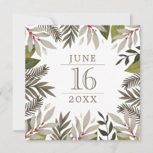 Flat Save The Date Card