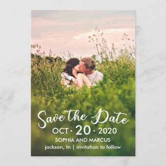 Flat Save the Date Card