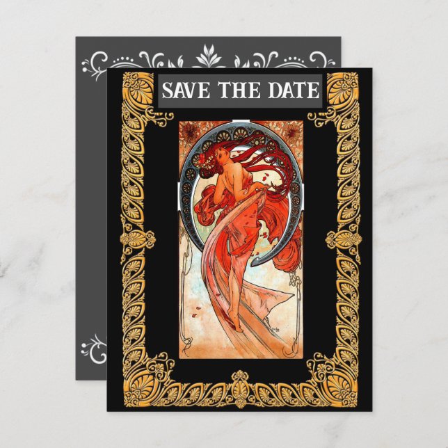 Flat Save The Date Card (Front/Back)