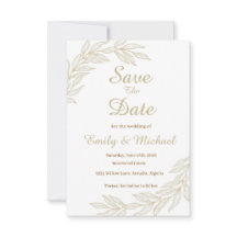 Flat Save The Date Card