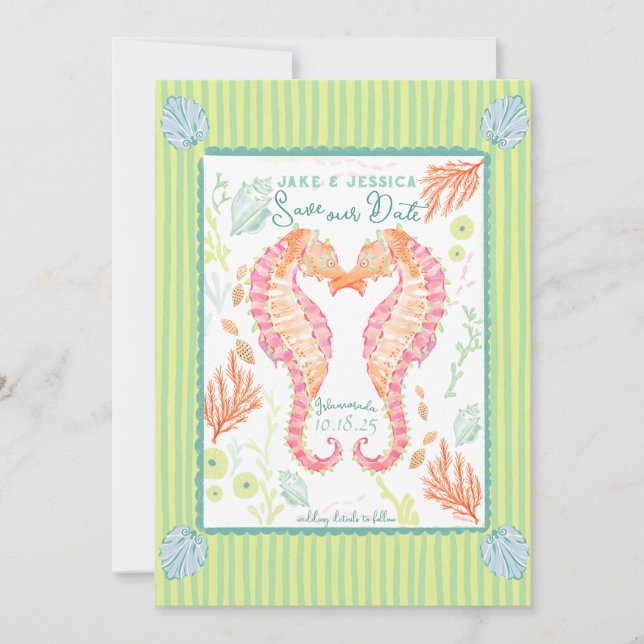 Flat Save The Date Card (Front)