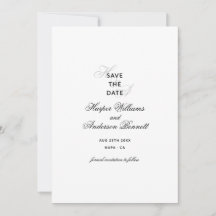 Flat Save The Date Card