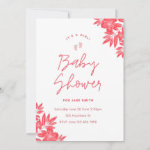 Flat Save The Date Card( baby shower)