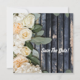 Flat Save The Date Card Rustic
