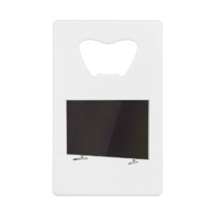 Flat screen tv credit card bottle opener