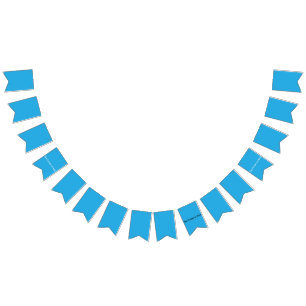 Flat Sky Blue Background for Web & Print Bunting Flags