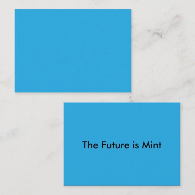 Flat Sky Blue Background for Web & Print Calling Card (Front/Back)