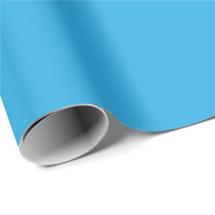 Flat Sky Blue Background for Web & Print Wrapping Paper