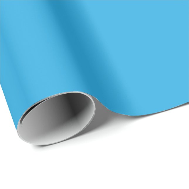 Flat Sky Blue Background for Web & Print Wrapping Paper (Roll Corner)