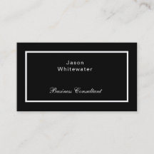 Flat Sleek Elegant Professional Business Card