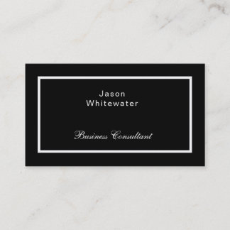 Flat Sleek Elegant Professional Business Card