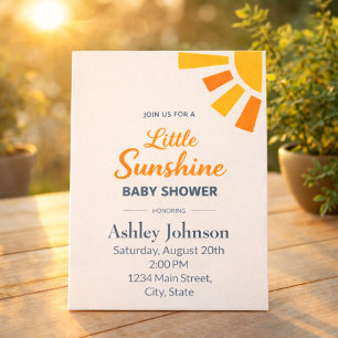 Flat Sun Minimal Style Invitation