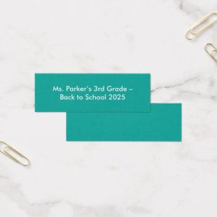 Flat Teal Background – Back-to-School Texture