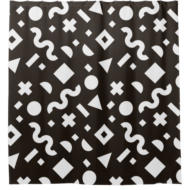 Flat texture of geometric colourful shapes. Monoch (Front)