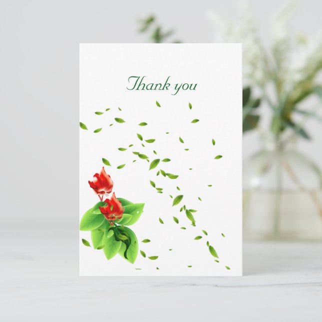 Flat thank you card (Standing Front)