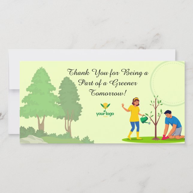 Flat Thank You Card (Front)