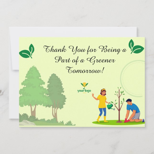 Flat Thank You Card (Front)