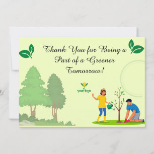 Flat Thank You Card