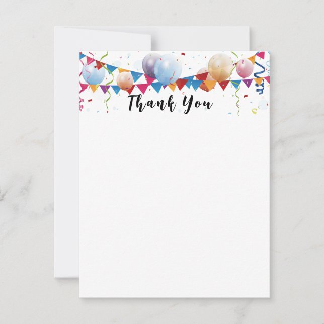 Flat Thank You Card (Front)