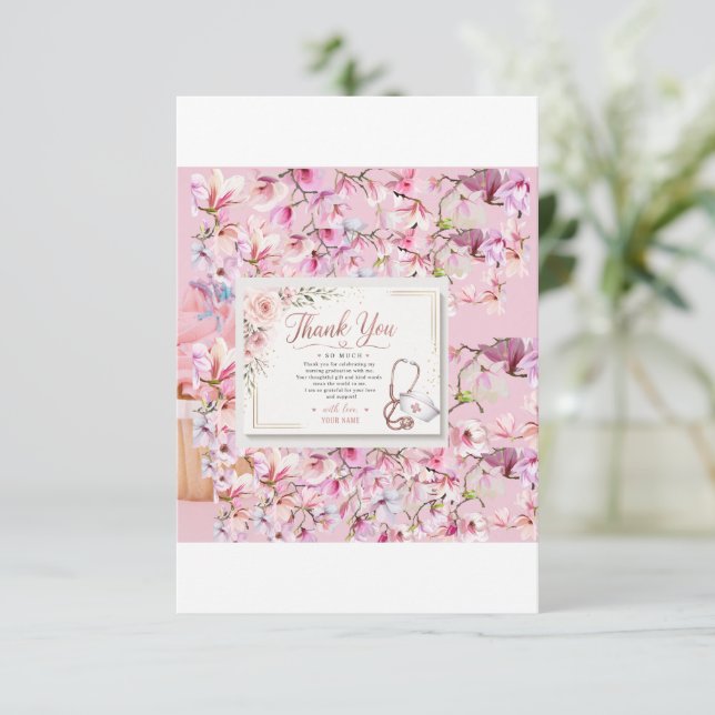 Flat Thank You Card (Standing Front)