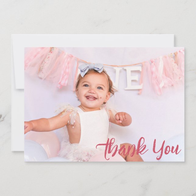 Flat Thank You Card (Back)