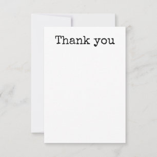 Flat Thank You Card