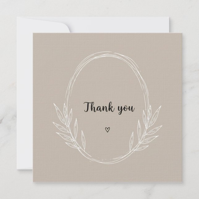 Flat Thank You Card (Front)