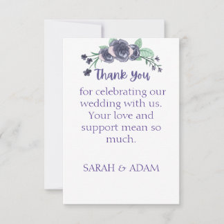 Flat Thank You Card