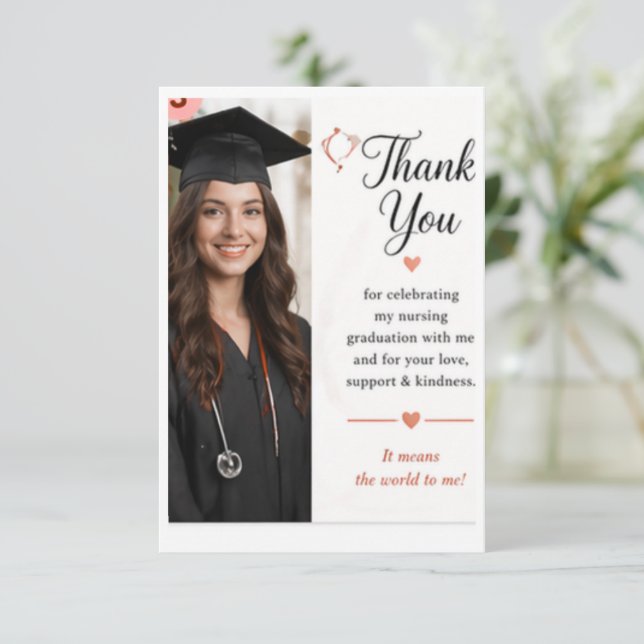 Flat Thank You Card (Standing Front)