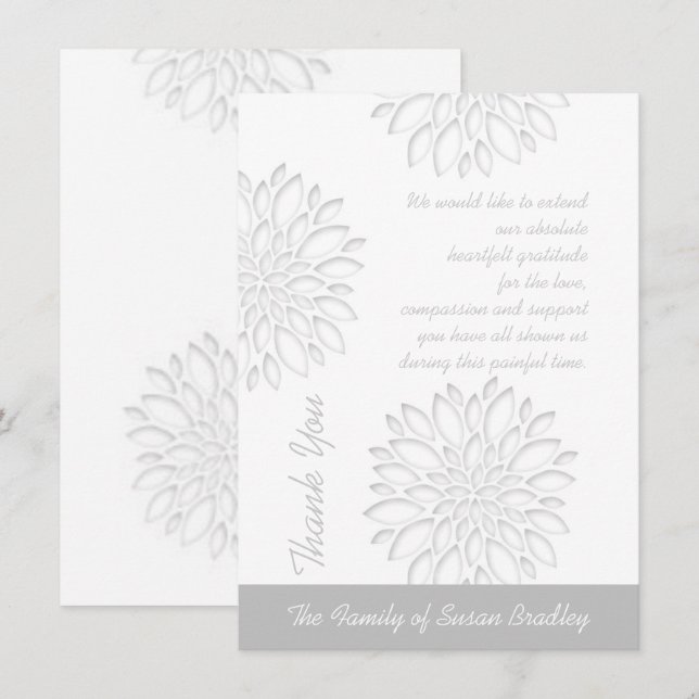 Flat Thank You Card (Front/Back)