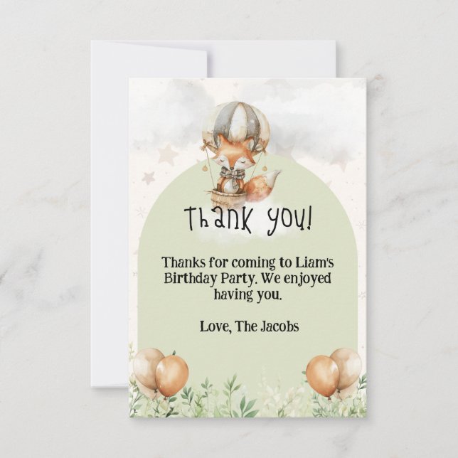 Flat Thank You Card (Front)