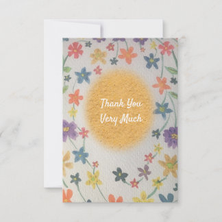 Flat Thank You Card