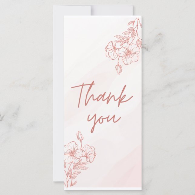 Flat thank you Card (Front)
