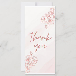 Flat thank you Card