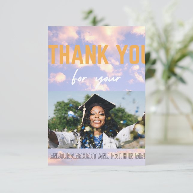 Flat Thank You Card (Standing Front)
