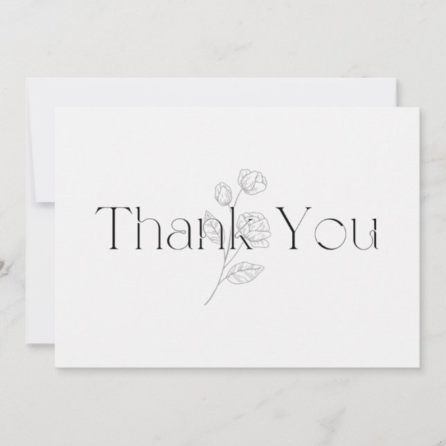 Flat Thank You Card (Front)
