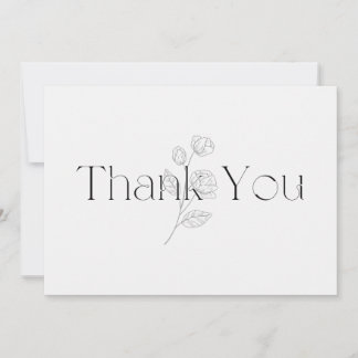 Flat Thank You Card