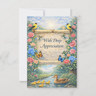 Flat Thank You Card
