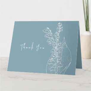 Flat Thank You Card for a bride shower.
