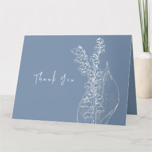 Flat Thank You Card for a bride shower.