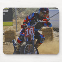 Flat Track Motorcycle Mouse Pad