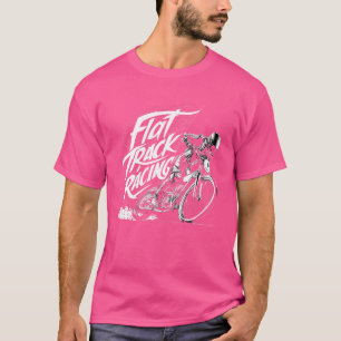 Flat Track Motorcycle Racing American Flag Speedwa T-Shirt