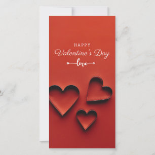 Flat Valentine's Day Card