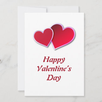 Flat Valentine's Day Greeting Card