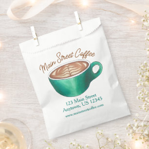 Flat White Latte Cappuccino Coffee Shop House Café Favour Bag