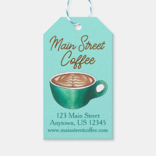 Flat White Latte Cappuccino Coffee Shop House Café Gift Tags